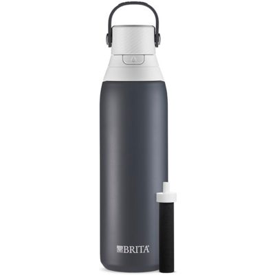 Brita&reg; Premium 20 oz. Filtering Stainless Steel Water Bottle in Carbon