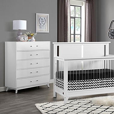 Oxford Baby Holland 5-Drawers Chest in White. View a larger version of this product image.