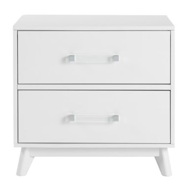 oxford black 2-drawer nightstand