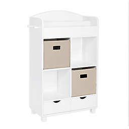 RiverRidge® Home Book Nook Kids Cubby Storage Cabinet with Bins in White