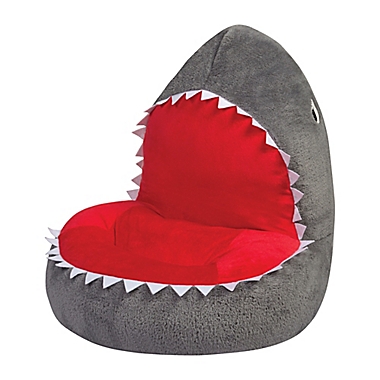 Trend Labs&reg; Plush Shark Character Chair in White. View a larger version of this product image.