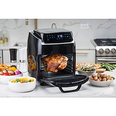 Dehydration Premium ModernHome 10 QT Aria Air Fryer With Rotating Rotisserie 