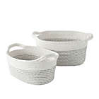 Alternate image 0 for Nest &amp; Nod Nico Rope Storage Bins in Charcoal/Ivory (Set of 2)