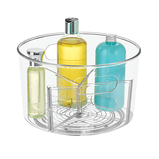 Alternate image 1 for iDesign™ Clear Undersink Customizable Spinner Caddy