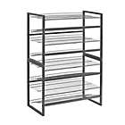 Alternate image 3 for ORG&trade; Compact 4-Tier Shoe Rack in Grey