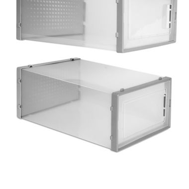 Swing Front Shoe Storage Bins (Set of 6). View a larger version of this product image.