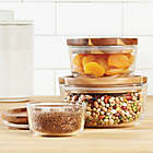 Alternate image 1 for Pyrex&reg; 6-piece Glass Food Storage Container Set with Wood Lids