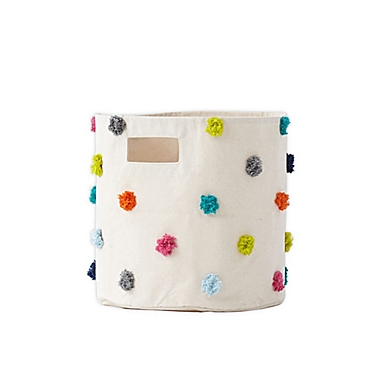 pehr Pom Pom Canvas Storage Bin in Multi. View a larger version of this product image.