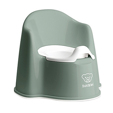 BABYBJ&Ouml;RN&reg; Potty Chair in Deep Green/White. View a larger version of this product image.
