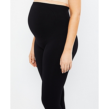 Motherhood Maternity&reg; Medium Compression Comfort Waist Maternity Leggings in Black. View a larger version of this product image.