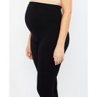 Alternate image 1 for Motherhood Maternity&reg; Large Compression Comfort Waist Maternity Leggings in Black