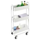 Alternate image 2 for SALT&trade; Narrow Bath Storage Cart in White