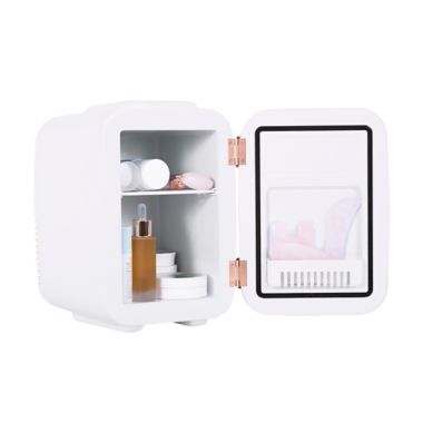 Flawless&reg; Mini Beauty and Skincare Refrigerator in White/Rose Gold. View a larger version of this product image.