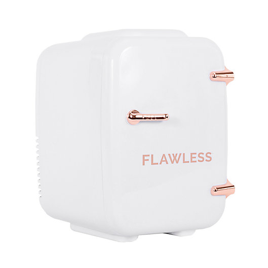 Alternate image 1 for Flawless® Mini Beauty and Skincare Refrigerator in White/Rose Gold