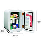 Alternate image 4 for Flawless&reg; Mini Beauty and Skincare Refrigerator in White/Rose Gold