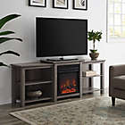 Alternate image 1 for Forest Gate&trade; 70-Inch TV Stand with Electric LED Fireplace in Slate Grey