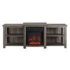 Alternate image 3 for Forest Gate&trade; 70-Inch TV Stand with Electric LED Fireplace in Slate Grey