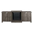Alternate image 4 for Forest Gate&trade; 70-Inch TV Stand with Electric LED Fireplace in Slate Grey