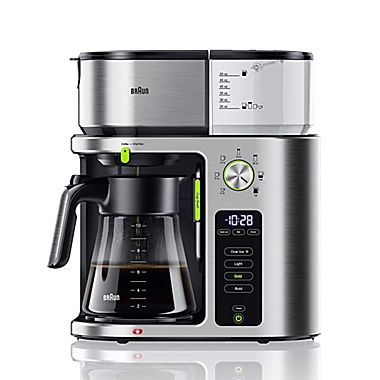 Braun 10-Cup MultiServe Coffee Maker in Stainless Steel/Black. View a larger version of this product image.