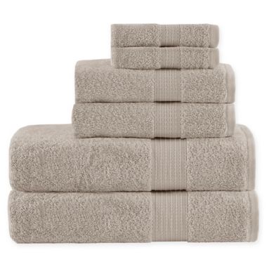 Madison Park Organic 6-Piece Towel Set in Tan. View a larger version of this product image.