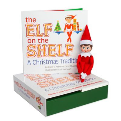 The Elf on the Shelf&reg; A Christmas Tradition Book Set with Light Skin Tone Girl Elf