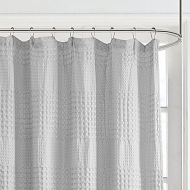 Madison Park Arlo Super Waffle Textured Solid Shower Curtain. View a larger version of this product image.