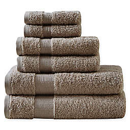 Madison Park Signature Luxor Egyptian Cotton 6-Piece Towel Set in Taupe