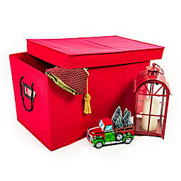 Santa's Bags Multi Use 24.75-Inch Storage Box in Red