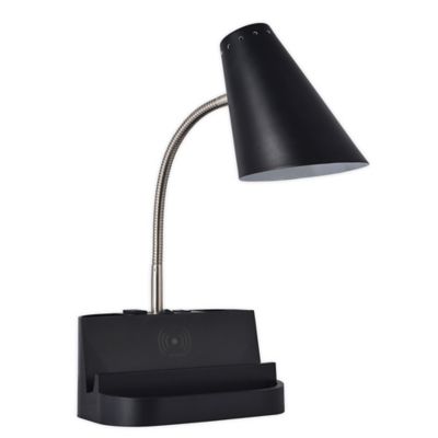 organizer desk lamp with charging outlet