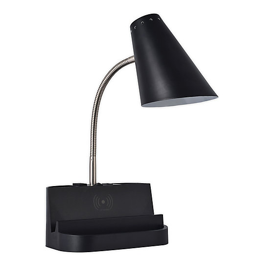 Alternate image 1 for SALT™ Qi Charging Organizer Desk Lamp