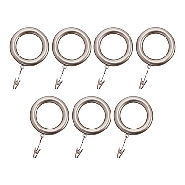 Revel Resin Curtain Clip Rings in Pewter (Set of 7). View a larger version of this product image.