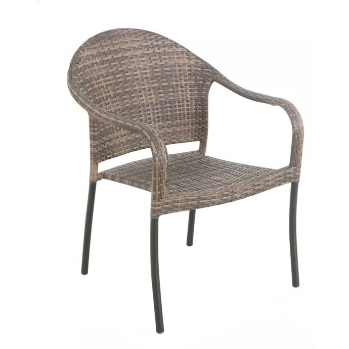 Exclusive Stacking Wicker Outdoor Patio Dining Chair - Patio Furniture