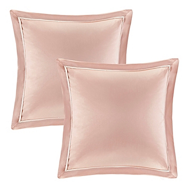 Madison Park&reg; Essentials Joella 24-Piece King Comforter Set in Blush. View a larger version of this product image.