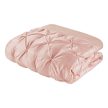 Madison Park&reg; Essentials Joella 24-Piece King Comforter Set in Blush. View a larger version of this product image.