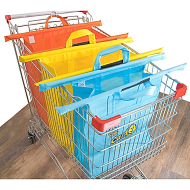 Cart Daddy 3-Piece Reusable Multicolor Shopping Cart Grocery Bags Set. View a larger version of this product image.