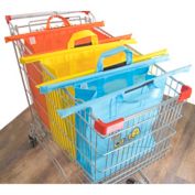 Cart Daddy 3-Piece Reusable Multicolor Shopping Cart Grocery Bags Set