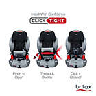Alternate image 17 for Britax&reg; Grow With You&trade; ClickTight Cool Flow Harness-2-Booster Car Seat in Grey
