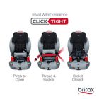 Alternate image 17 for Britax&reg; Grow With You&trade; ClickTight Cool Flow Harness-2-Booster Car Seat in Grey