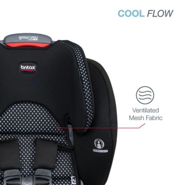 Britax&reg; Grow With You&trade; ClickTight Cool Flow Harness-2-Booster Car Seat in Grey. View a larger version of this product image.