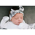 Alternate image 7 for Copper Pearl&trade; Floral Headband Bow in Grey/White