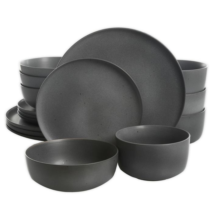 Artisanal Kitchen Supply® Soto 16Piece Dinnerware Set in Ash Bed