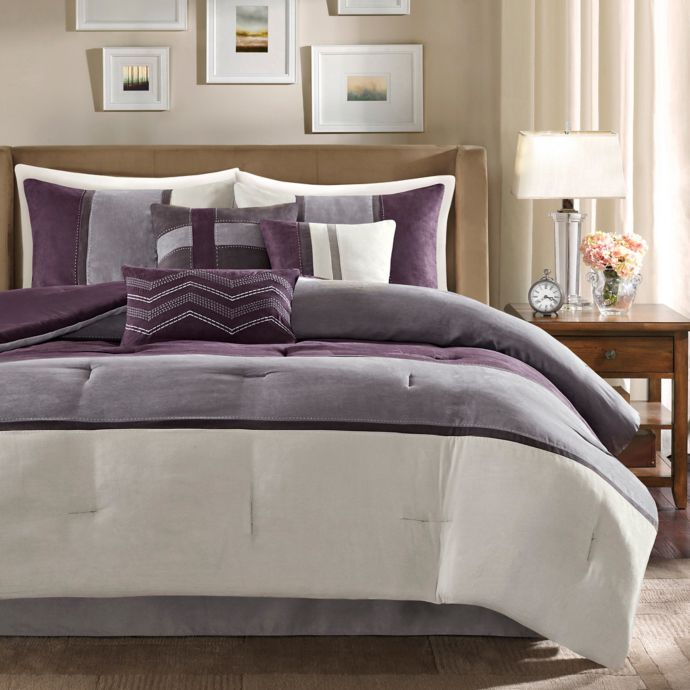 Madison Park Palisades 7 Piece Reversible Comforter Set Bed Bath Beyond