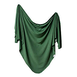 Copper Pearl™ Alder Knit Swaddle Blanket in Green