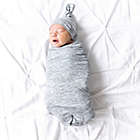 Alternate image 4 for Copper Pearl&trade; Asher Knit Swaddle Blanket in Grey