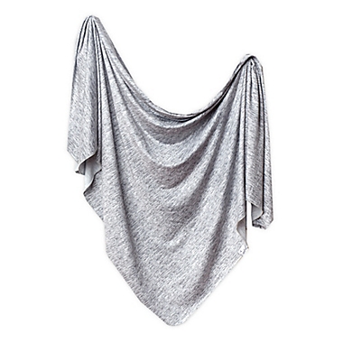 Copper Pearl&trade; Asher Knit Swaddle Blanket in Grey. View a larger version of this product image.