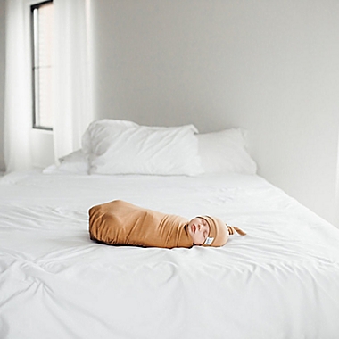 Copper Pearl&trade; Camel Knit Swaddle Blanket. View a larger version of this product image.