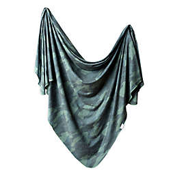Copper Pearl™ Hunter Knit Swaddle Blanket in Green