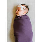Alternate image 2 for Copper Pearl&trade; Knit Swaddle Blanket in Plum