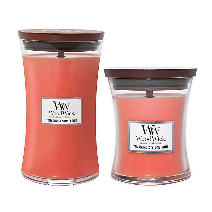 Alternate image 1 for WoodWick® Tamarind and Stonefruit Hourglass Candle