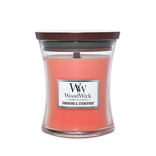 Alternate image 1 for WoodWick® Tamarind and Stonefruit 10 oz. Hourglass Candle